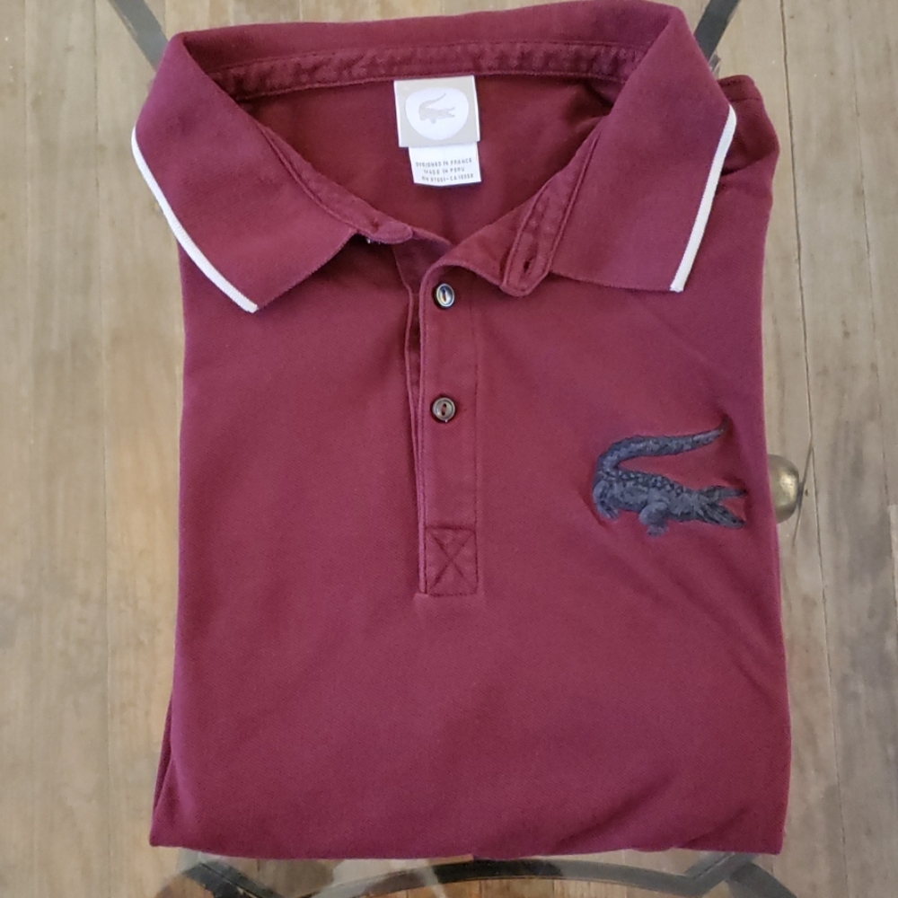 Lacoste big croc polo